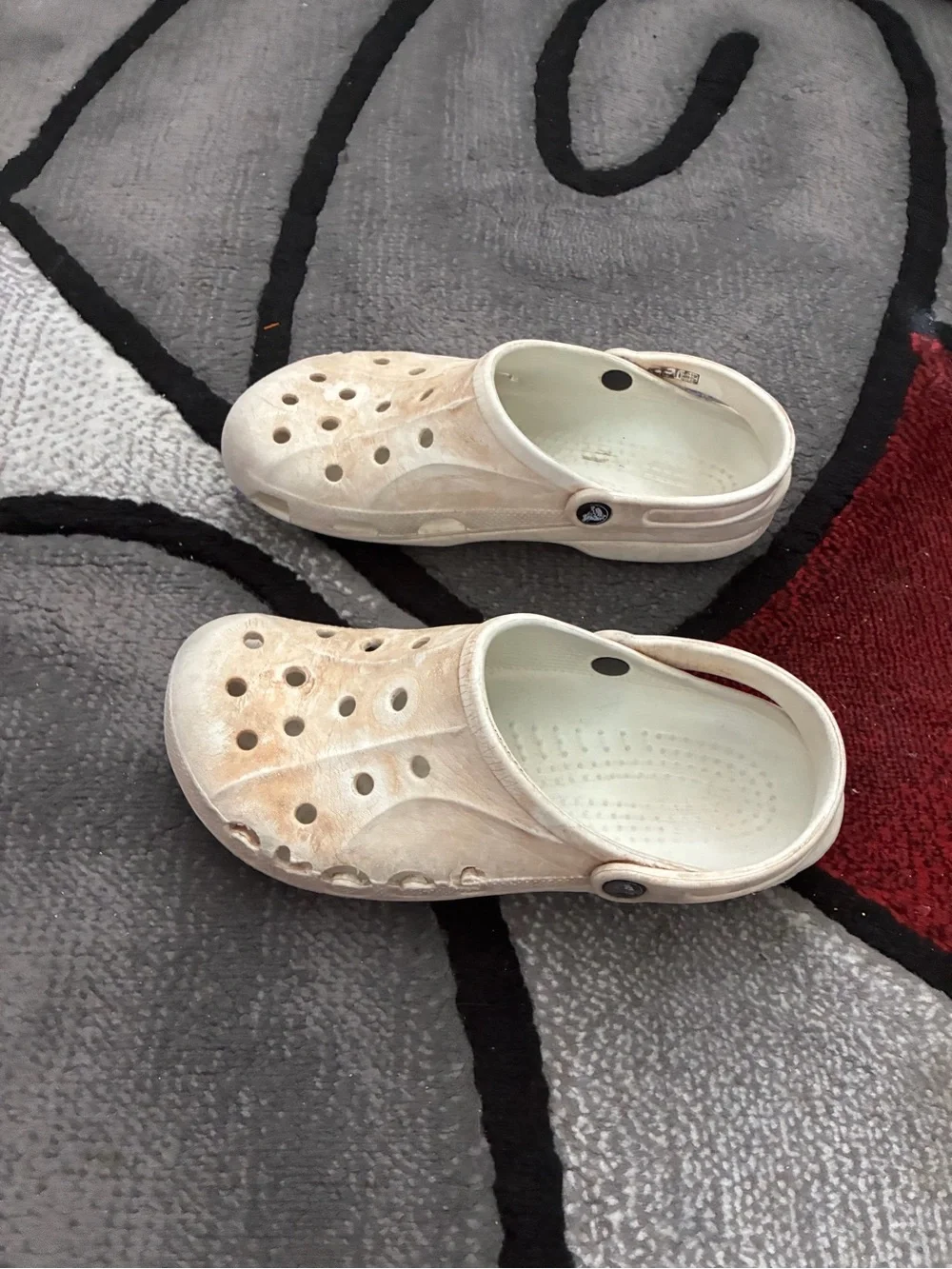 CROCS Women's Light Cream Classic Clog Mules